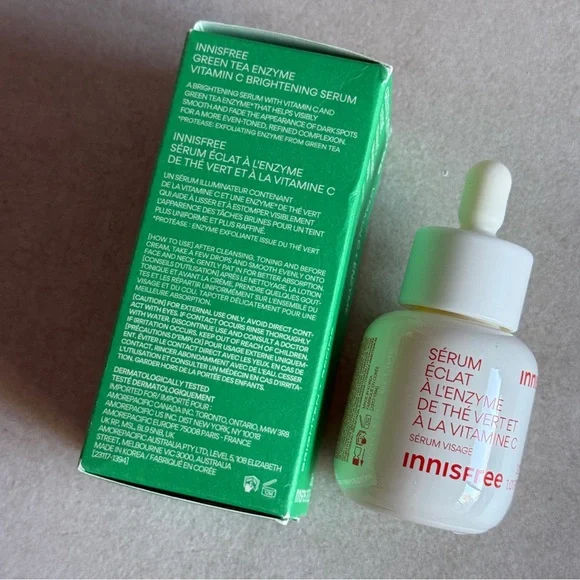Innisfree Green Tea Enzyme Vitamin C Brightening Serum 1.01 oz - Picture 3 of 3